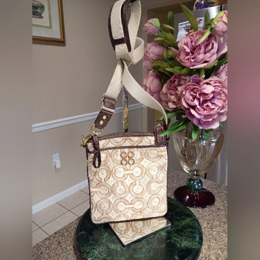 Coach Audrey Op Art Swirl Cross body
